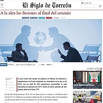 A la alza las fusiones al final del sexenio